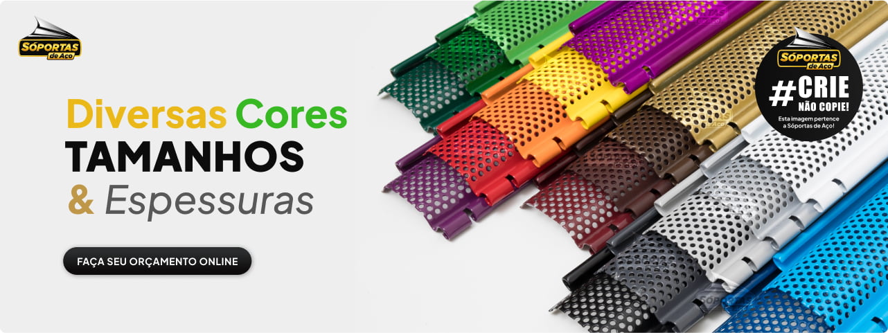 Diversas cores e tamanhos e espessuras