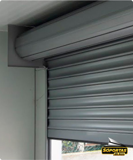 Portas de Aço Meia Cana Lisa