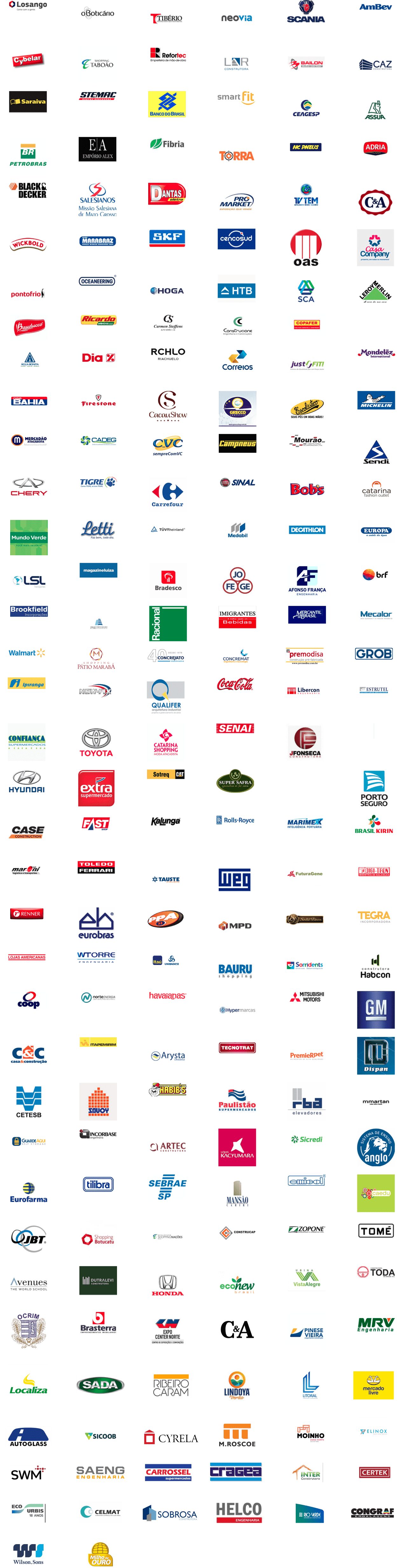 Marcas que confiam na Sóportas de Aço