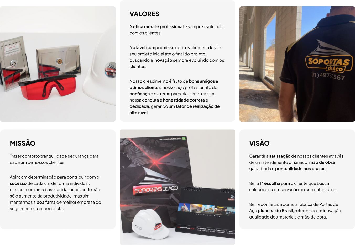 Valores, Missão e visão