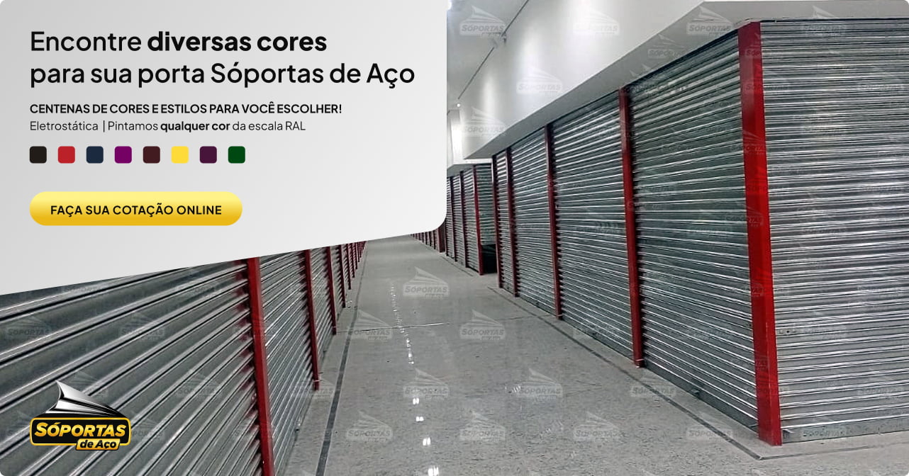 Encontre diversas cores para sua porta Sóportas de Aço