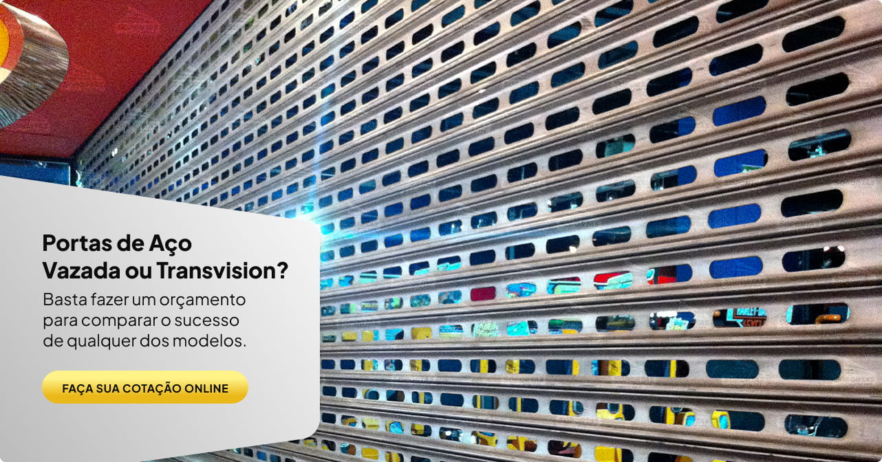Portas de Aço Vazada ou Transvision