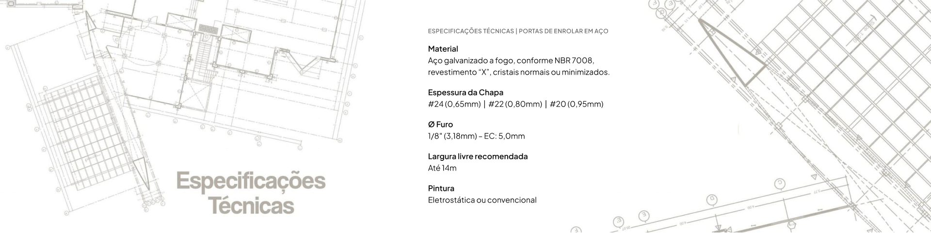 Especificações Técnicas