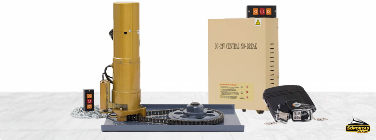 No-Break de Motor para Porta de Aço