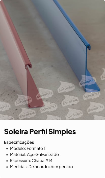 Soleiras Perfil Simples