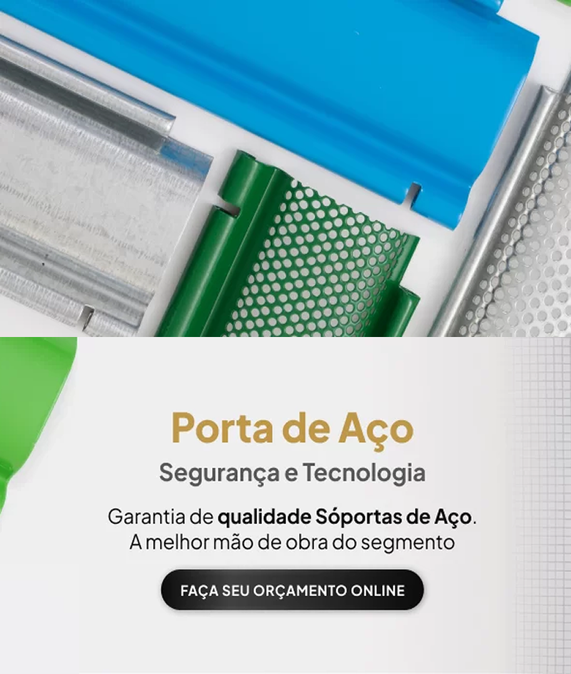 Porta de Aço - segurança e tecnologia